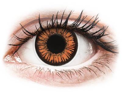 Orange Twilight contact lenses - power - ColourVue Crazy