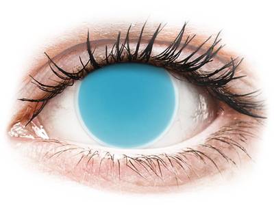Electric Blue Glow contact lenses - ColourVue Crazy