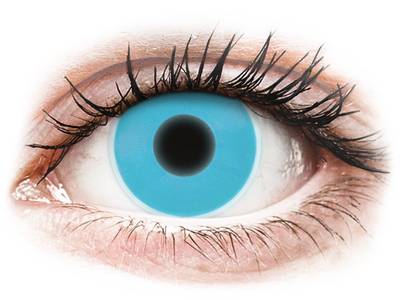 Blue Glow contact lenses - ColourVue Crazy (2 coloured lenses)