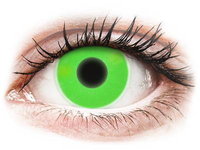 Green Glow contact lenses - ColourVue Crazy