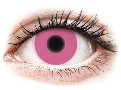 Pink Glow contact lenses - ColourVue Crazy