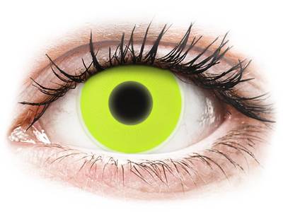 Yellow Glow contact lenses - ColourVue Crazy