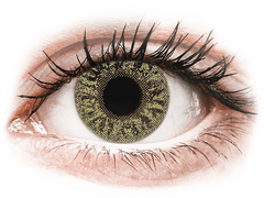 Green contact lenses - power - TopVue Color (2 monthly coloured lenses)