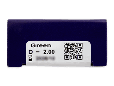 Green contact lenses - power - TopVue Color (2 monthly coloured lenses)