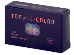 Green contact lenses - power - TopVue Color (2 monthly coloured lenses)