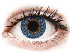 Blue True Sapphire contact lenses - power -TopVue Color (2 monthly coloured lenses)