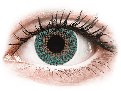 Turquoise contact lenses - power - TopVue Color (2 lenses)