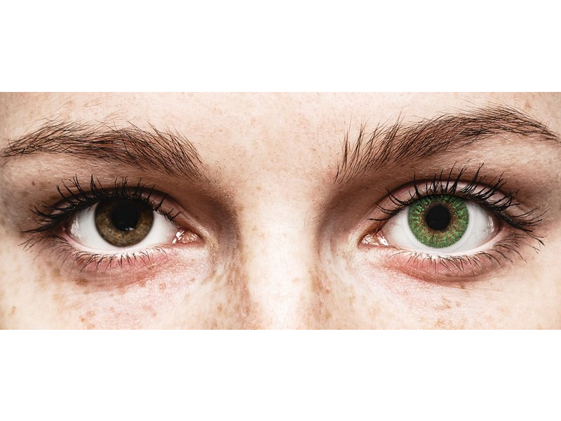 Green contact lenses - TopVue Color (2 monthly coloured lenses)