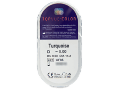 Turquoise contact lenses - TopVue Color (2 monthly coloured lenses)