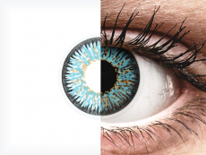 Blue Aqua Glamour contact lenses - ColourVue (2 coloured lenses)