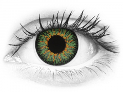Green Glamour contact lenses - ColourVue (2 coloured lenses)