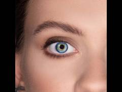 Yellow Blue Fusion contact lenses - power - ColourVue (2 coloured lenses)