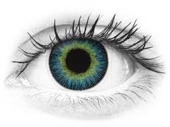 Yellow Blue Fusion contact lenses - ColourVue (2 coloured lenses)