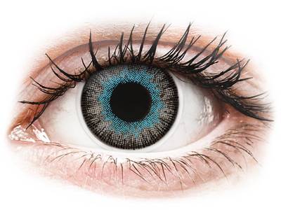 Blue Grey Fusion contact lenses - power - ColourVue