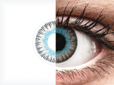 Blue Grey Fusion contact lenses - power - ColourVue (2 coloured lenses)