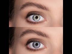 Blue Grey Fusion contact lenses - power - ColourVue (2 coloured lenses)