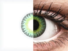 Green Yellow Fusion contact lenses - ColourVue (2 coloured lenses)