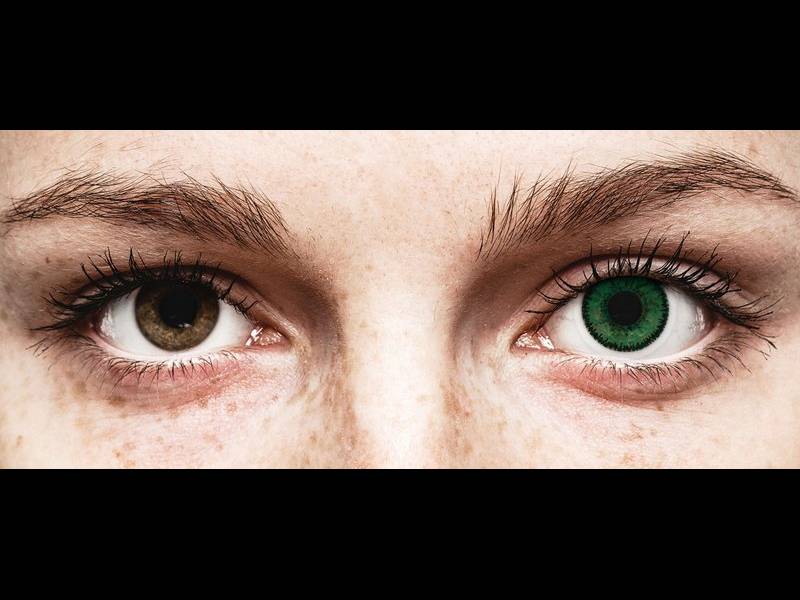 Blue Aquamarine contact lenses - SofLens Natural Colors (2 monthly coloured lenses)