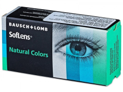 Green Emerald contact lenses - SofLens Natural Colors - Power (2 monthly coloured lenses)