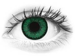 Green Emerald contact lenses - SofLens Natural Colors - Power (2 monthly coloured lenses)