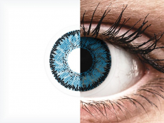 Blue Topaz contact lenses - SofLens Natural Colors (2 monthly coloured lenses)