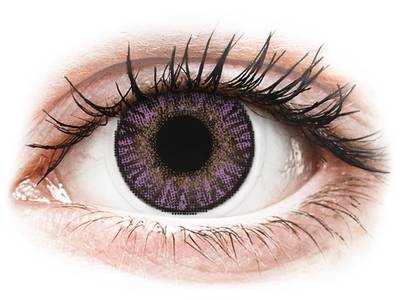 Purple Amethyst contact lenses - FreshLook ColorBlends - Power (2 monthly coloured lenses)