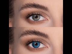 Brilliant Blue contact lenses - FreshLook ColorBlends (2 monthly coloured lenses)