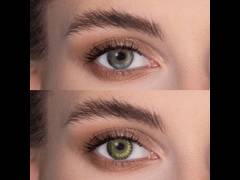 Gemstone Green contact lenses - FreshLook ColorBlends - Power (2 monthly coloured lenses)