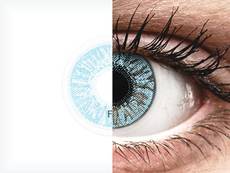Blue contact lenses - FreshLook Colors - Power (2 monthly coloured lenses)