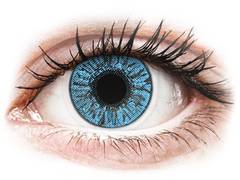 Sapphire Blue contact lenses - FreshLook Colors - Power (2 monthly coloured lenses)