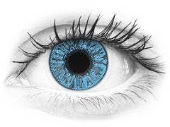 Sapphire Blue contact lenses - FreshLook Colors - Power (2 monthly coloured lenses)