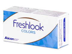 Sapphire Blue contact lenses - FreshLook Colors - Power (2 monthly coloured lenses)