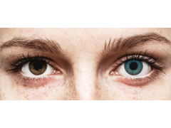 Brilliant Blue contact lenses - natural effect - power - Air Optix (2 monthly coloured lenses)