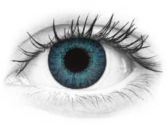 Brilliant Blue contact lenses - natural effect - power - Air Optix (2 monthly coloured lenses)