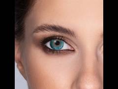 Carribean Aqua contact lenses - FreshLook Dimensions - Power (6 monthly coloured lenses)