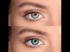 Carribean Aqua contact lenses - FreshLook Dimensions - Power (6 monthly coloured lenses)