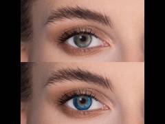 Pacific Blue contact lenses - FreshLook Dimensions (2 monthly coloured lenses)
