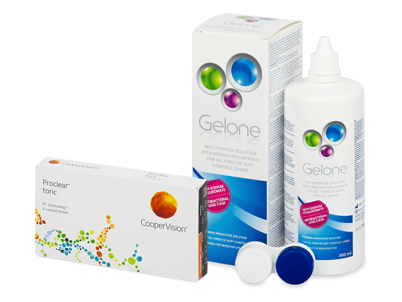 Proclear Toric (6 lenses) + Gelone Solution 360 ml