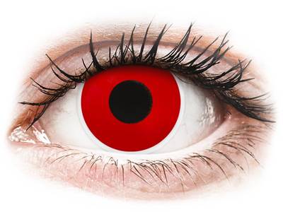 Red Devil contact lenses - ColourVue Crazy