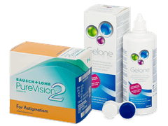 PureVision 2 for Astigmatism (6 lenses) + Gelone Solution 360 ml