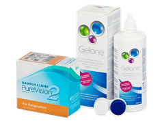 PureVision 2 for Astigmatism (6 lenses) + Gelone Solution 360 ml