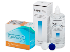 PureVision 2 for Astigmatism (6 lenses) + Laim Care Solution 400 ml