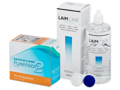 PureVision 2 for Astigmatism (6 lenses) + Laim Care Solution 400 ml