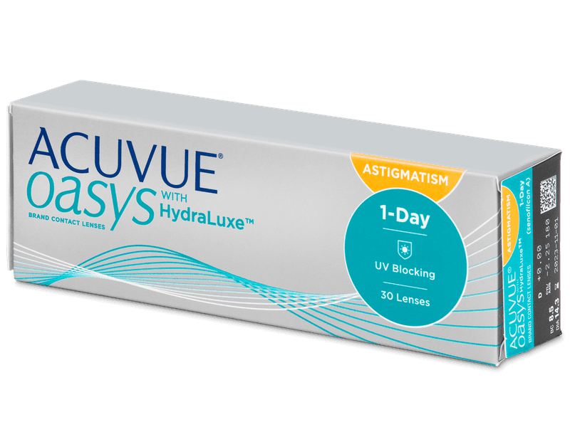Acuvue Oasys 1-Day with HydraLuxe for Astigmatism (30 lenses)