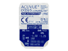 Acuvue Oasys 1-Day with HydraLuxe for Astigmatism (30 lenses)