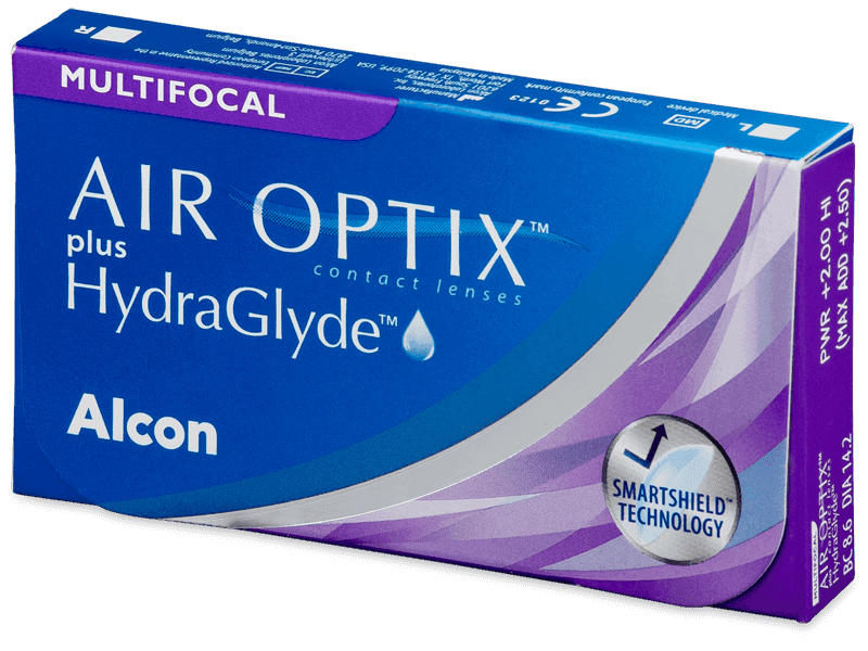 Air Optix plus HydraGlyde Multifocal (6 lenses)