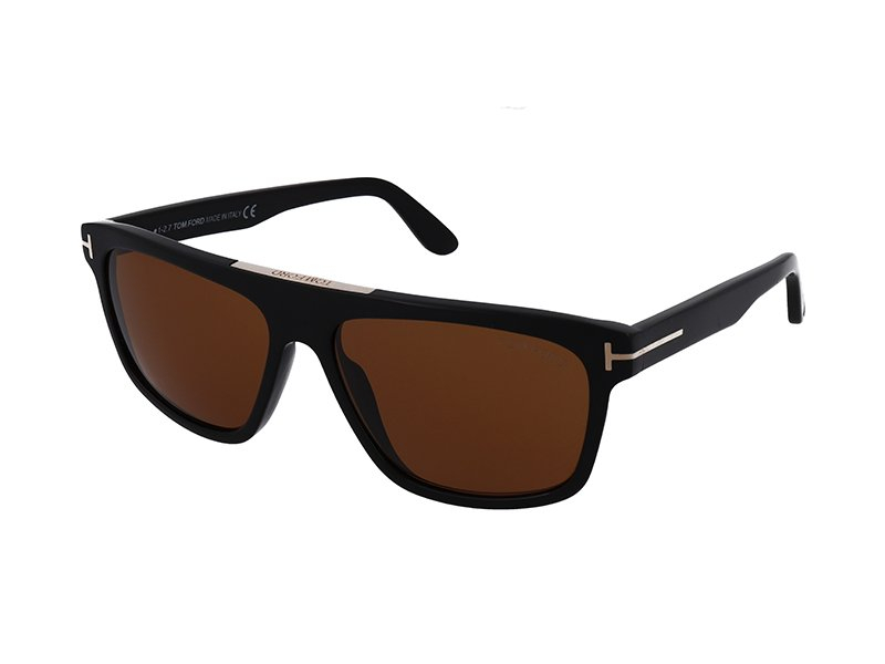 Tom Ford Cecilio Smoke Gradient Browline Men's Sunglasses FT0628 01B 57  889214018403 - Sunglasses, Cecilio - Jomashop