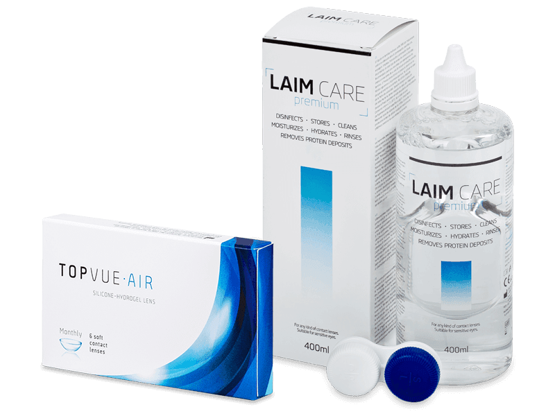 TopVue Air (6 lenses) + Laim Care Solution 400 ml