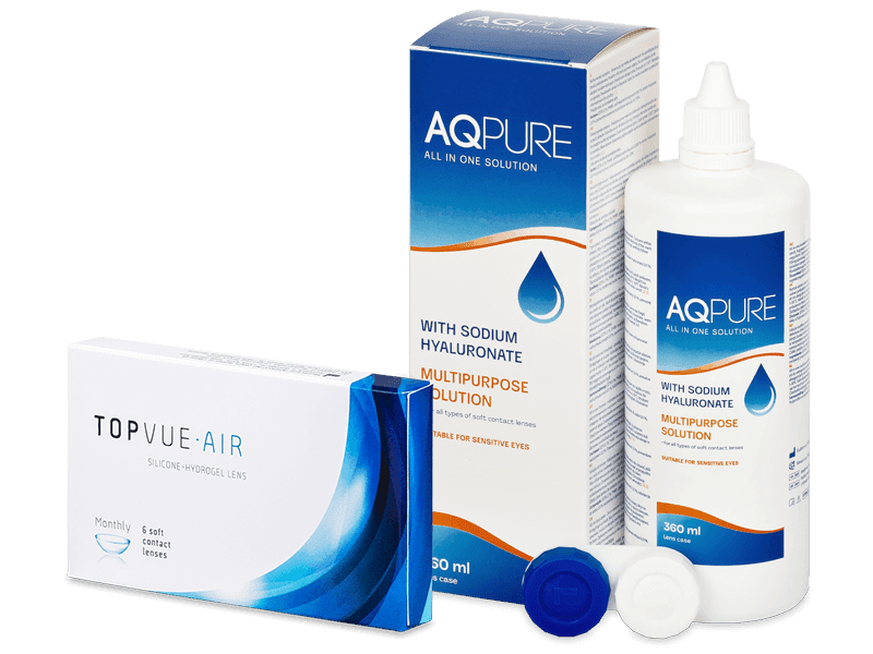 TopVue Air (6 lenses) + AQ Pure Solution 360 ml