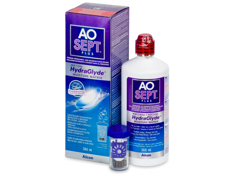 AO SEPT PLUS HydraGlyde Solution 360 ml 